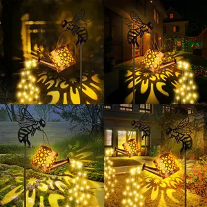 Warm Light Bee Teapot Lamp - 1 Pack, 2700K-3000K LED, Eco-Friendly, Push-Button Switch, Cozy Atmosphere, Home Ornament, Night Lamp, Tea Table, Study, Bar, Cafe Decor, Realistic Teapot Shape, Cute Bee Details, Soft Lines, Gentle Non-Glaring Light