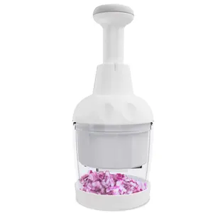 Food Chopper, Vegetable Chopper, Onion Chopper, Garlic Chopper Hand Chopper for Vegetables, Handheld Veggie Chopper, Nut Chopper, Chopper Vegetable Cutter, Dishwasher-safe(White) Kitchen Utensils