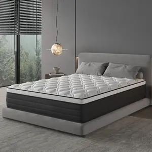 12/14Inch Luxury Mattress Twin Full Queen King Size Gel Memory Foam Pocket Spring Hydird Mattress In A Box Medium Firm