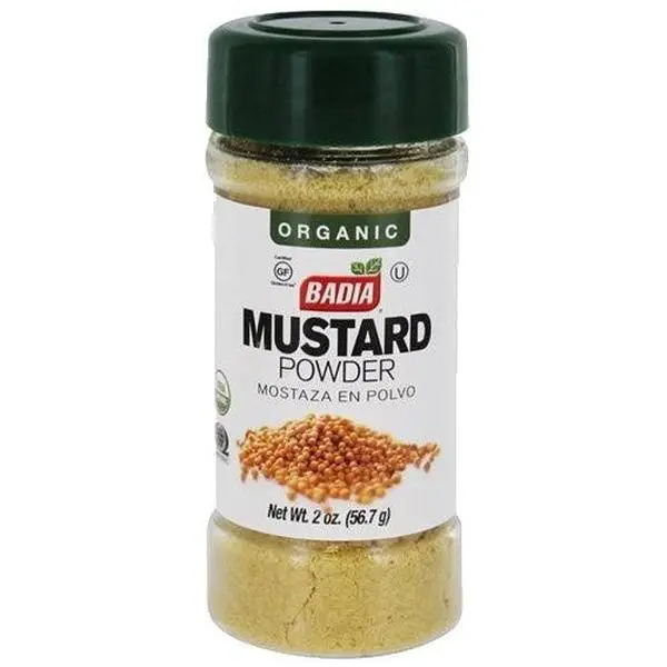 BADIA Organic Garlic Mustard Powder - 2oz Hot Flavor, Aromatic Spice, All-Purpose Seasonings, Base for Cooking Staples Enhancement, Brines & Marinades
