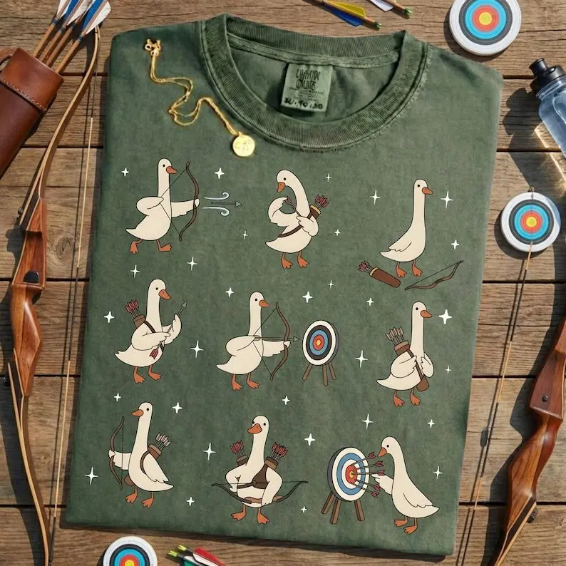 Archery Silly Goose Shirt - Funny Archer Gift, Archery Sport Team Club Shirt, Bow Hunting Lover Sweater
