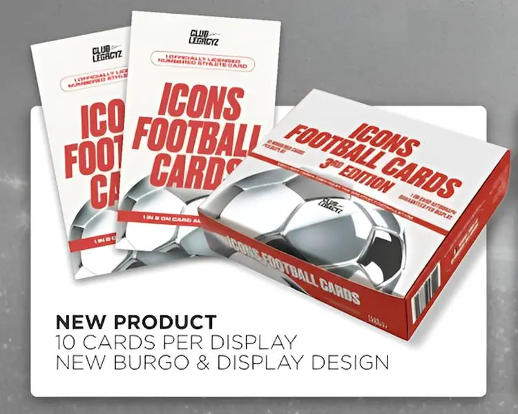 1 (ONE) Pack 2026 Club Legacyz Icons Soccer Third Edition Hobby Box