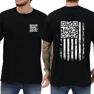 Funny Trump Dance QR Code T-Shirt, Daily Menswear, Unisex Graphic Tees, Gift For Trump Supporters, Comfy CottonA512