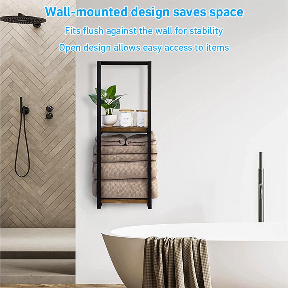 2-Tier Wall Mounted Towel Rack, Bathroom Storage Shelf, Space-Saving Organizer for Towels, Kitchen, Bedroom & Home Decor Stretchable Disposable Dish Strainer bathroom cracking detector