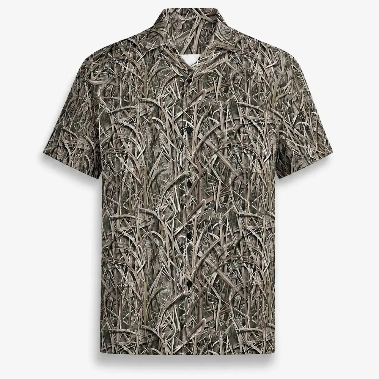 Men's Camo Hawaiian Shirt – Duck Hunting Button-Up, Summer Casual Wear, Gift for Him/Her & Matching Group Outfits Menswear Tropical