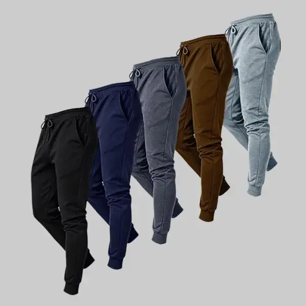 Men’s Terry Fabric Athletic Pants (3 Pack)  All season blended men’s pants with side pockets, suitable for sports, fitness, outdoor activities, and everyday wear