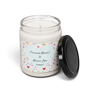 Coconut Cream and Cardamom Scented Soy Candle, Relaxation Gift, Funny Home Decor, Self-Care Essential, Gift for Friends, Unique Party Favor