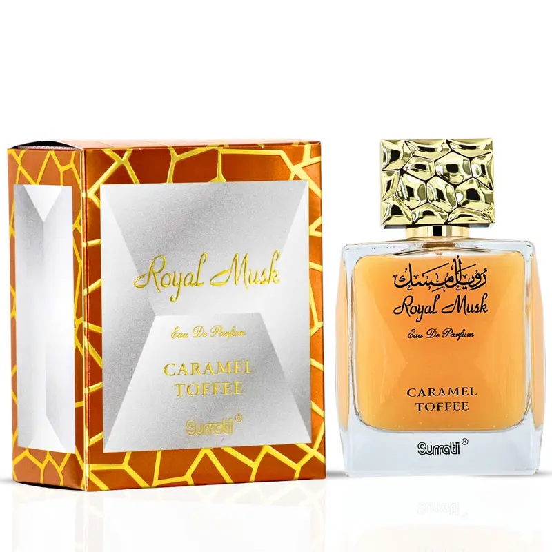 Royal Musk Caramel Toffee EDP 100ML (3.4 OZ) By SURRATI, Exotic Fragrances For Men & Women.