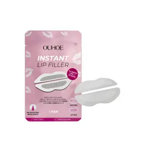 OUHOE Lip Filler Patches Collagen Nourishing Hyaluronic Acid Hydrating Microneedle Lip Mask Patches
