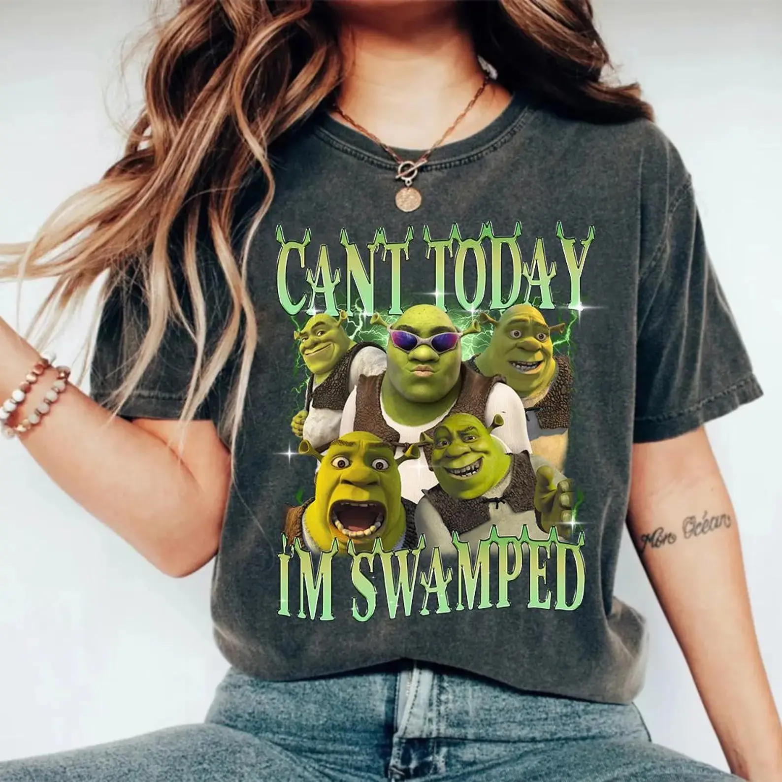 Funny Shek Shirt, I'm Swamped Meme Tee Shrk Gifts, 90s Movie Merch, Funny Shirt, Get Out of My Swamp