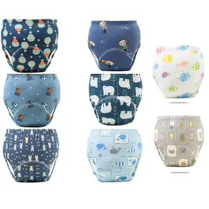 Reusable Potty Training Pants for Babies, Made of, Breathable, Durable, And Absorbent. These Leak-Proof Diapers Are Ideal for Toilet Training And Feature a Comfortable Elastic Waistband. Perfect for Gifts During Christmas, Halloween, Thanksgiving