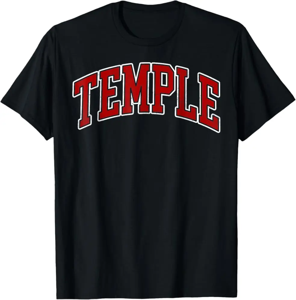 Temple Texas Tx Red Vintage For Men Women T-Shirt