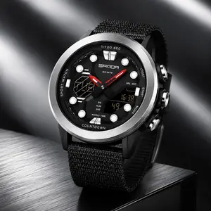 Trendy Minimalist Digital Sports Watch Water Resistant Luminous Wristwatch with Durable Nylon Strap Fashionable Outdoor Athletic Timepiece for Daily Casual Wear Premium Electronic Watch Perfect Gift Idea for Friends and Family Grab Yours