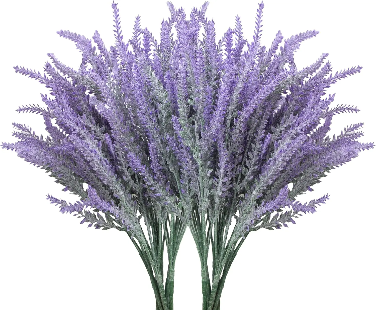 10 Bundles Fake Flowers Artificial Lavender Faux Plastic Plants Purple Flowers for Home Wedding Kitchen Garden Patio Porch Window Box Office Table Centerpieces Indoor Outdoor Decor (Purple) ﻿