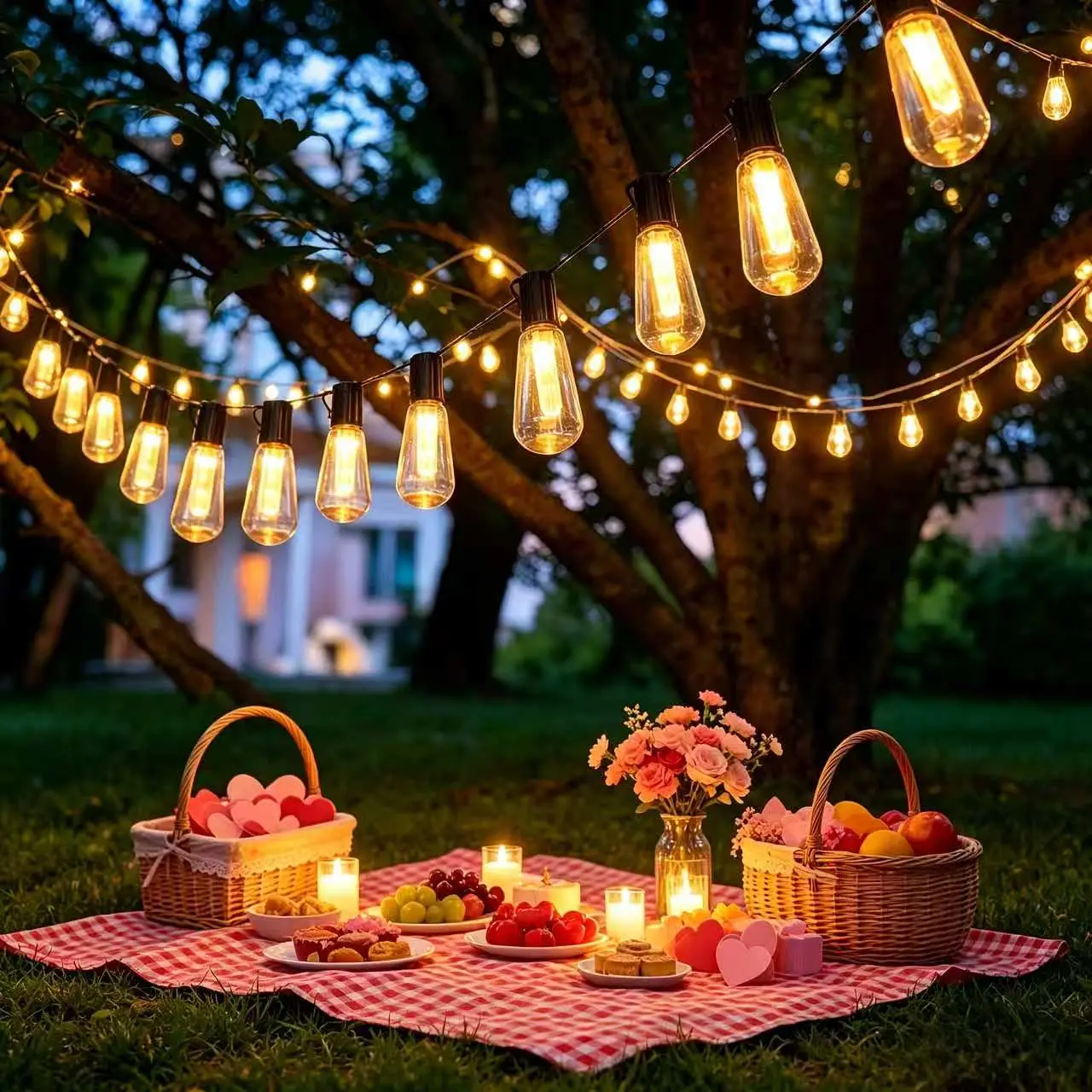 Solar String Lights with Retro Edison Papaya-Shaped Bulbs – Adjustable Lighting Modes, Suitable for Outdoor Christmas Decorations, Retro Holidays, Gardens, Gazebos, Porches & Camping; Also Ideal as Garland Lights, Outdoor Retro String Lights & Wall Lights