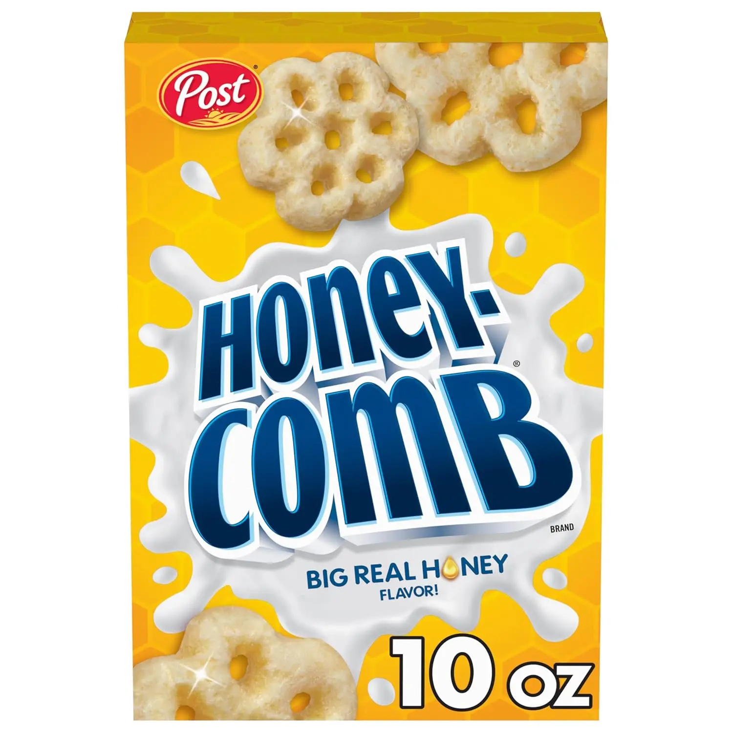 Honeycomb Breakfast Cereal, Made with Real Honey, 10 oz Box | Made With Whole Grain, No Artificial Colors And Flavors, Dye Free, On The Go Treat, Snack For Kids And Adults