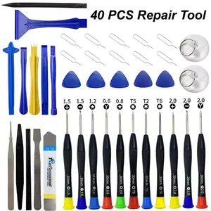 40-in-1 Mobile Phone Repair Tool Kit - Precision Screwdriver Set for iPhone, Android, Laptops & Electronics