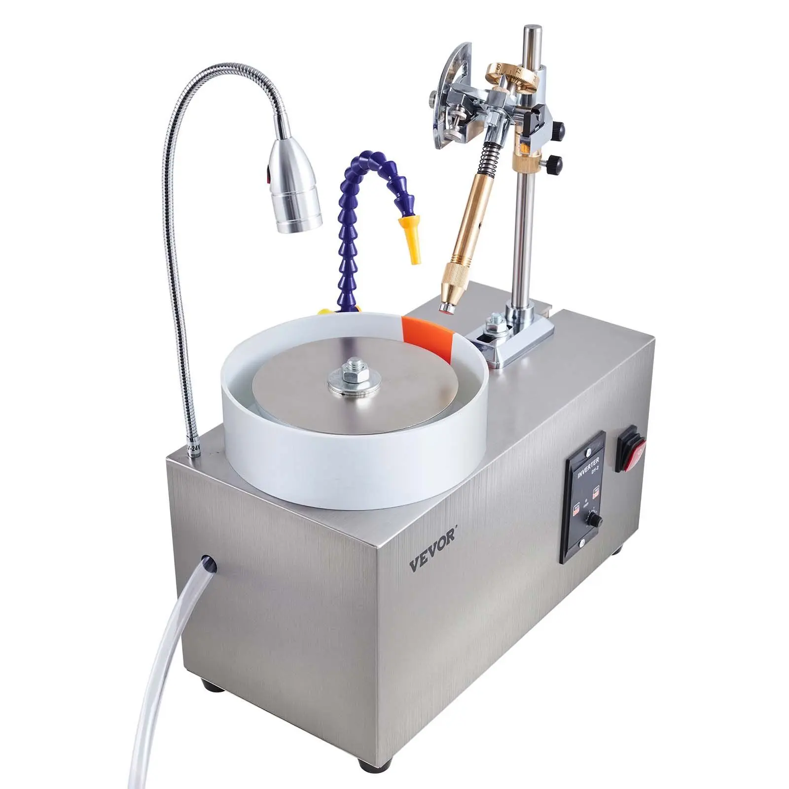 180W Gemstone Faceting Machine - 2980RPM High-Speed Rock Polisher for Home Improvement & Building Supplies, Jade Grinding Polishing Tool for Jewelry Making & Repair