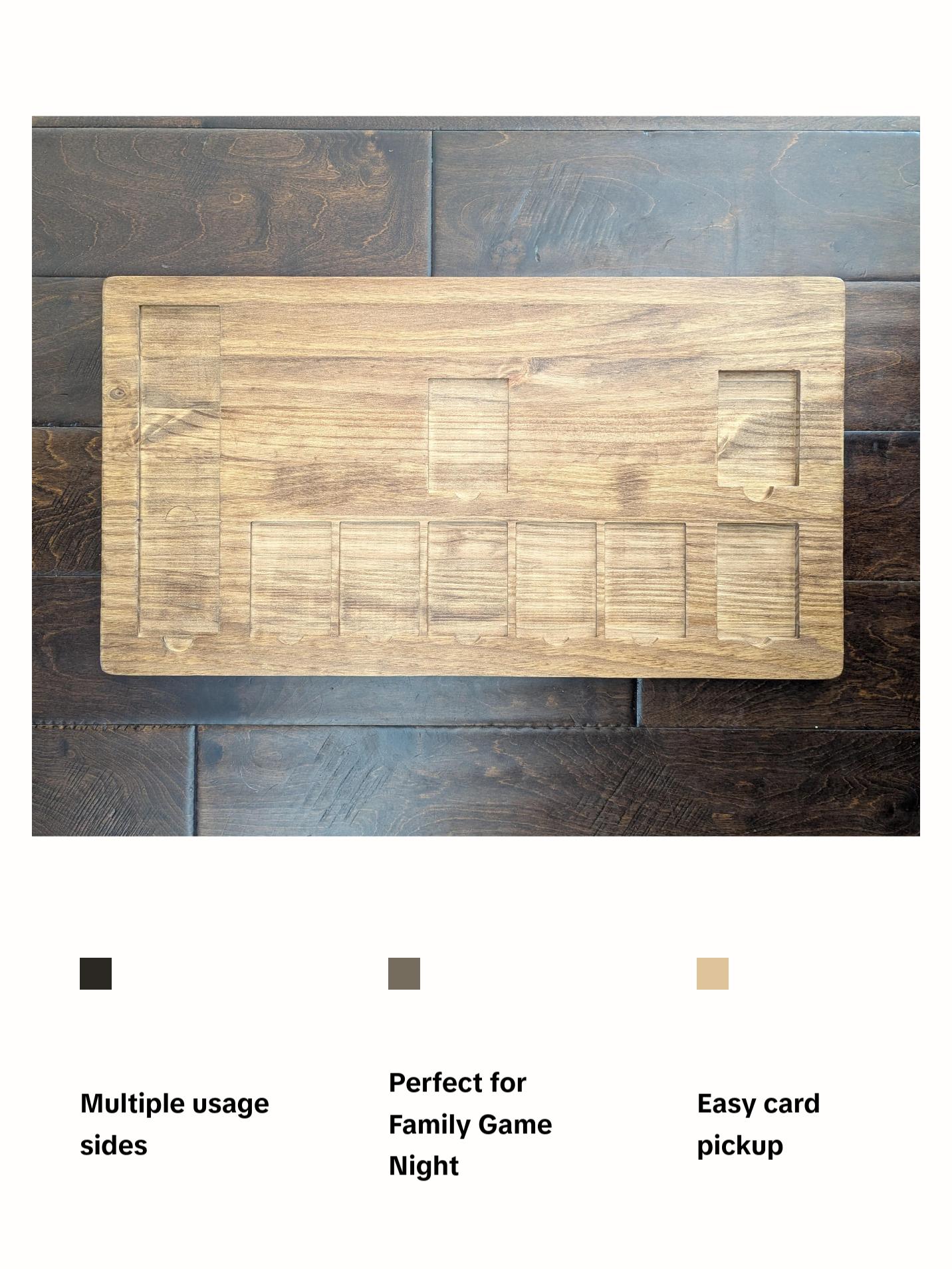 Pokemon Card Game Board-Durable Wooden Game Board for Pokémon Card Game - 24.375 x 13.125 x .75 inches, Made in America