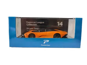 McLaren Speedtail KINSMART 1:64 Scale Hyper-car League Diecast Model Car with Display Base