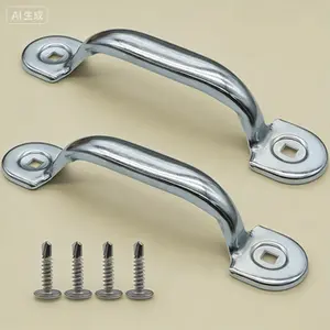 Heavy Duty Garage Door Lift Handle Replacement - 2 Pack Universal Gate Pull Handle for Outdoor Closet Doors, Durable Metal Construction Easy Install Universal Fit, Secure Grip Replacement Handle for Most Garage Doors