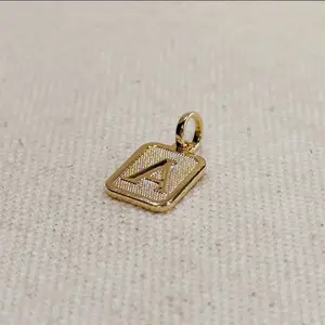 18K Gold Filled Initial Necklace - Personalized Letter Pendant fashion trendy new trend