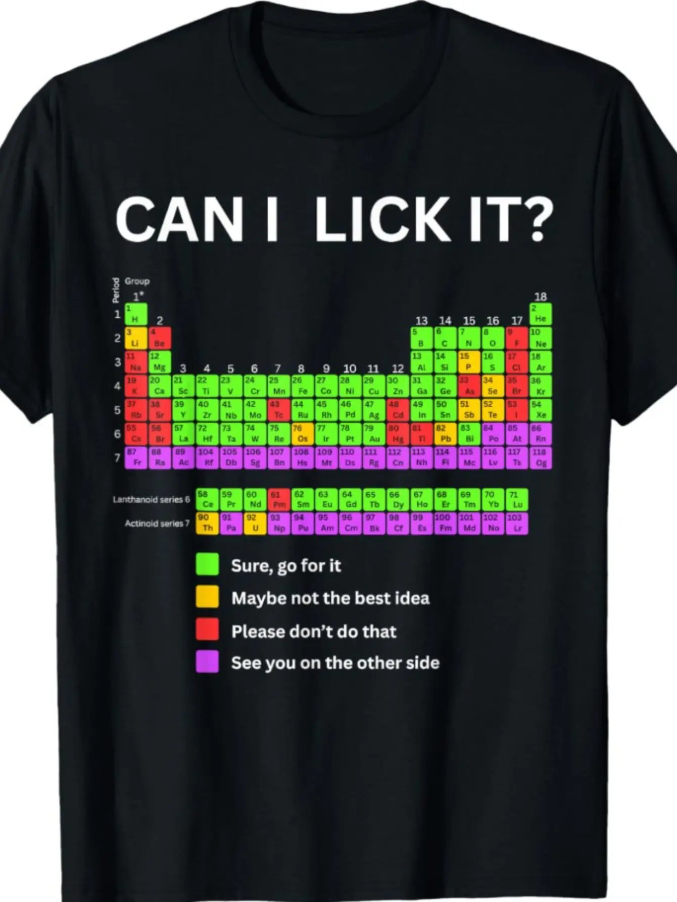 Funny Science Chemistry Periodic Table T-Shirt - C unisex soft cotton short sleeve t shirt, vintage graphic casual tee for men women teens, perfect birthday holiday gift for camping travel gym daily street casual wear