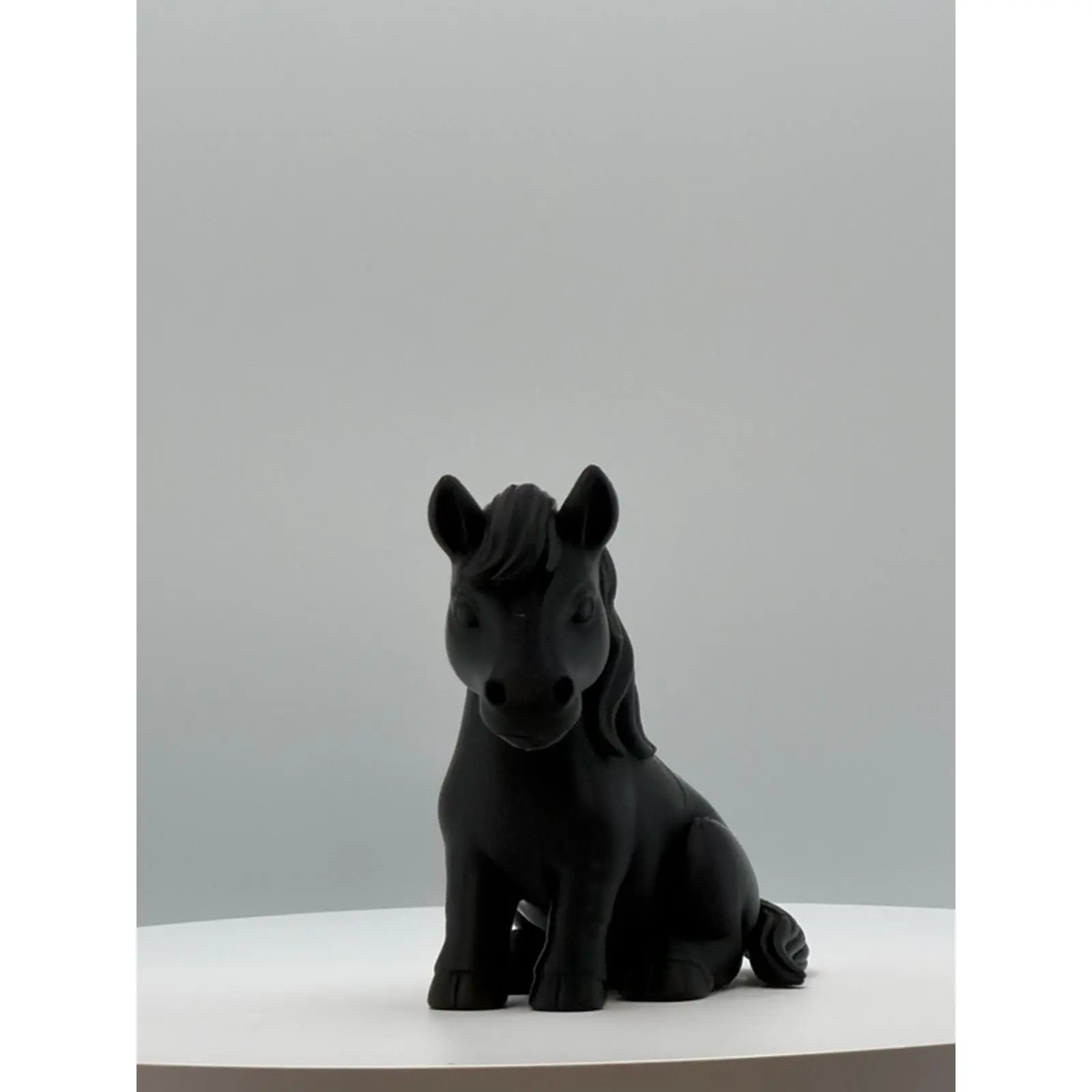 Black Horse Sculpture - Modern Art Decorative Piece for Home & Office