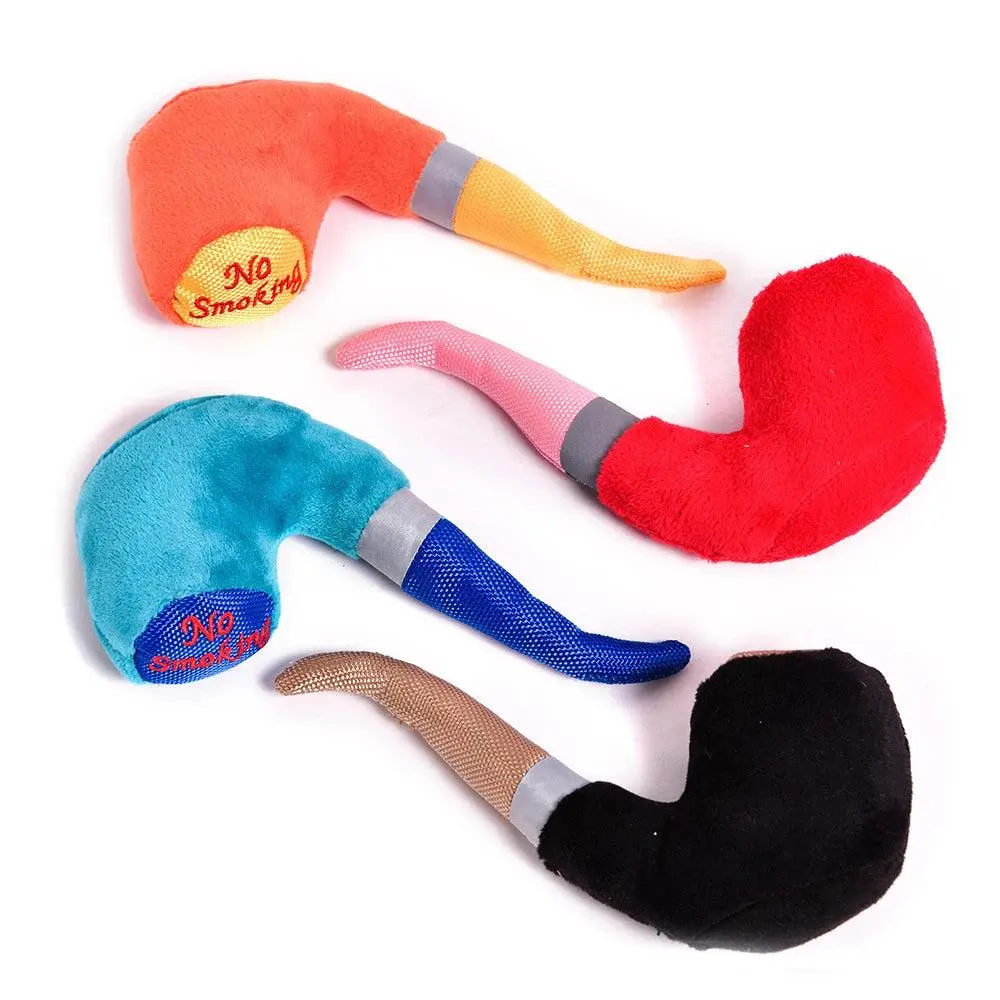 WagPoint Plush Pipe Dog Toy