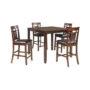 Signature Design by Ashley Bennox 5 Piece Counter Height Dining Set, Includes Table & 4 Barstools