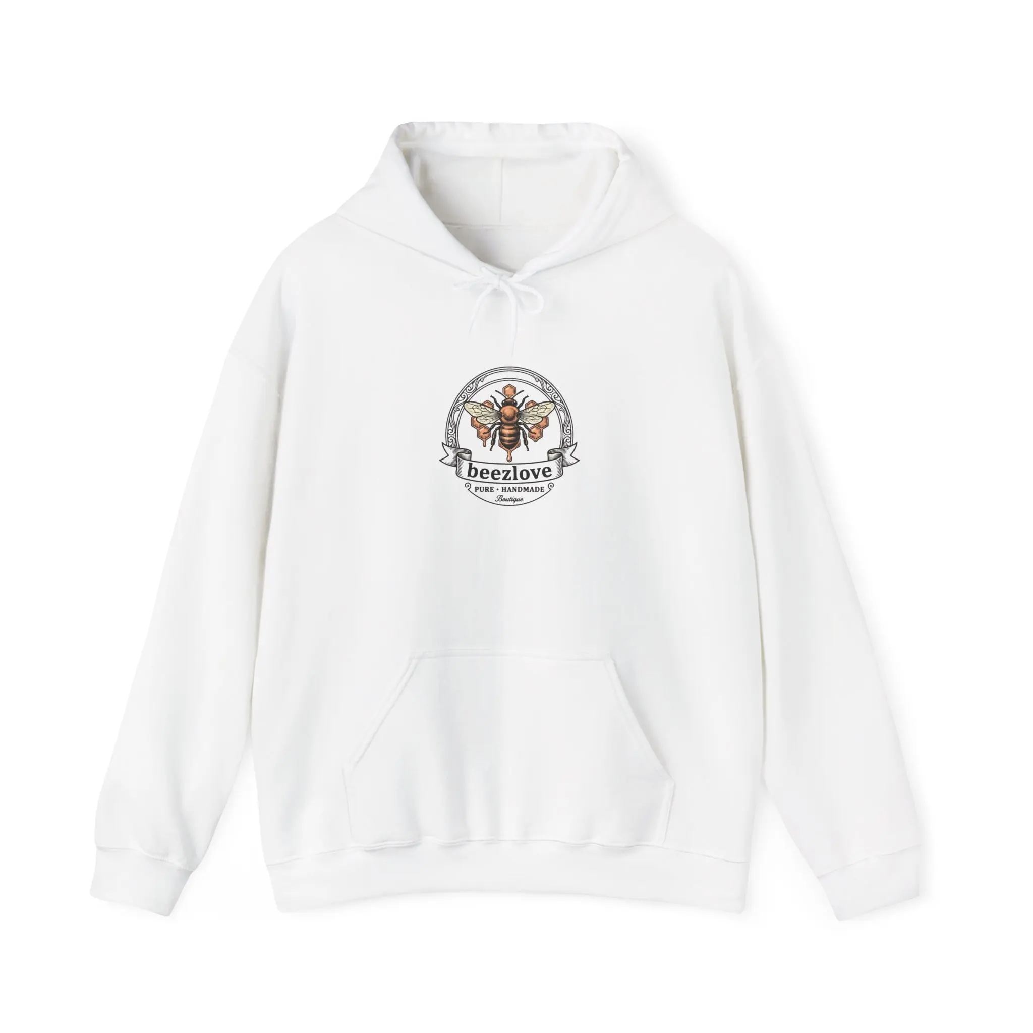 Bee Logo Illustration Hoodie | Beelove Vintage Bee Badge