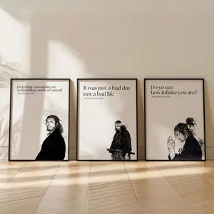 Vagabond Wall Art Set of 3 Prints, Miyamoto Musashi Art, Japanese Print, Manga Panels, Vagabond Poster, Samurai Poster, Vagabond Art Print