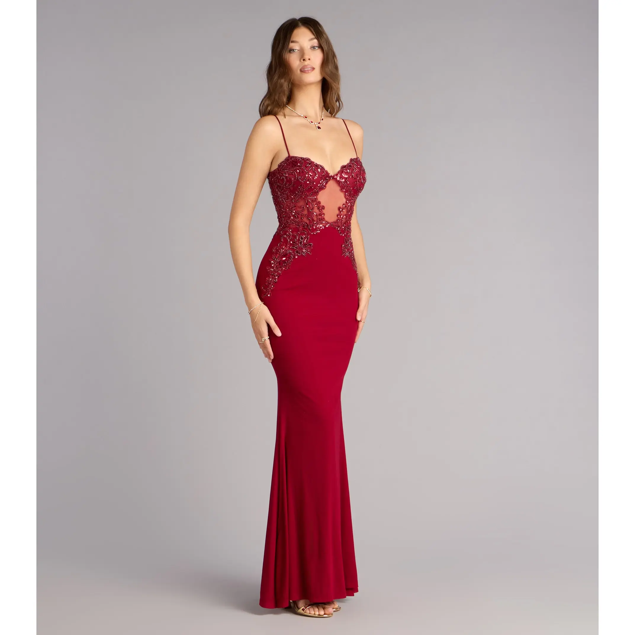 long dress with open front Elegant A-line V-neck Open Back Black Prom Dresses with Beading, Fairy   Musebridals
