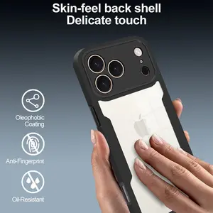 360 Full Body Front & Transparent Protective Cover, Phone Case with Screen Protector, Protective Cover Compatible with iPhone 11 12 13 14 15 16 17 Pro Max Air Accessories