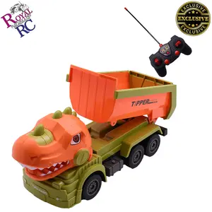 Royal RC Toys, Small Dinosaur Mixer truck Combo, Functional mixer, Remote control, Very Attractive toy, Rechargeable battery, Best Gift