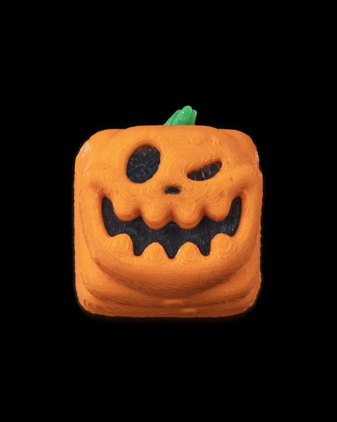 Pumpkin Keycap for Mechanical Keyboard, Cute Halloween Artisan Key Cap for Cherry MX Switches, Fall Desk Setup Accessory, Small Gift for Gamers