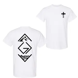 God Is Greater Than The Highs And Lows 2 Sided T-Shirt, Christian Shirt, Cross on Sleeve, Couples Gift, Graphic Tees, Unisex Shirt