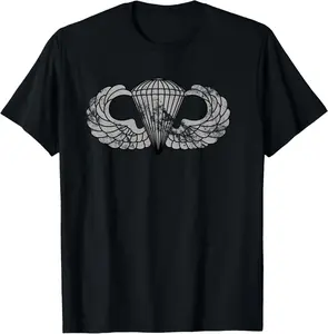 US Army Parachutist Badge - Airborne Jump Wings Paratrooper Unisex Graphic T-Shirt