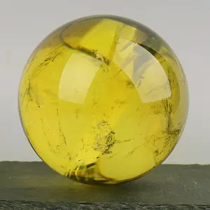Yellow Crystal Balls different sizes, sold by kilogram.
