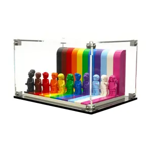 Clear Acrylic Display Case Compatible with LEGO® 40516 Everyone Is Awesome – Set Not Included