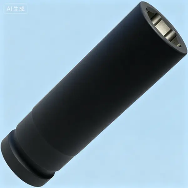 Extra Deep Impact Socket 33mm 1 Inch Driver, 6.3 Inch Length Axle Nut Socket, 6 Point Cr-Mo Truck Wheel Socket, Radius Corner Design with Chamfered Opening, Deep Well Socket for Heavy Duty