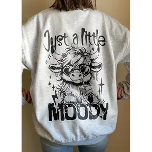 Stitched Smile - "Just A Little Moody" Graphic Short Sleeve/ Hoodie/Crewneck Sweatshirt