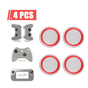 New 4PCS Silicone Joystick Grip Cover Set for Ps5 Ps4 Ps3 Ps2 Xbox One/360 Controllers, Durable Comfortable Design, Non-Slip Protection，Game accessories