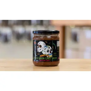 Hatch Green Chile Salsa - Authentic Southwest Flavor with Mild Heat & Smoky Earthy Notes - Perfect for Tacos, Enchiladas & More - Garlic, Chilli