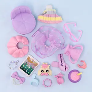 16 Pcs Mini Plastic Collar Jacket Skirt Accessories Set for Action bobble-head Mini Shorthair Cat Dashchund Husky Kitten Bunny Great Dane Pet Toys(H51)