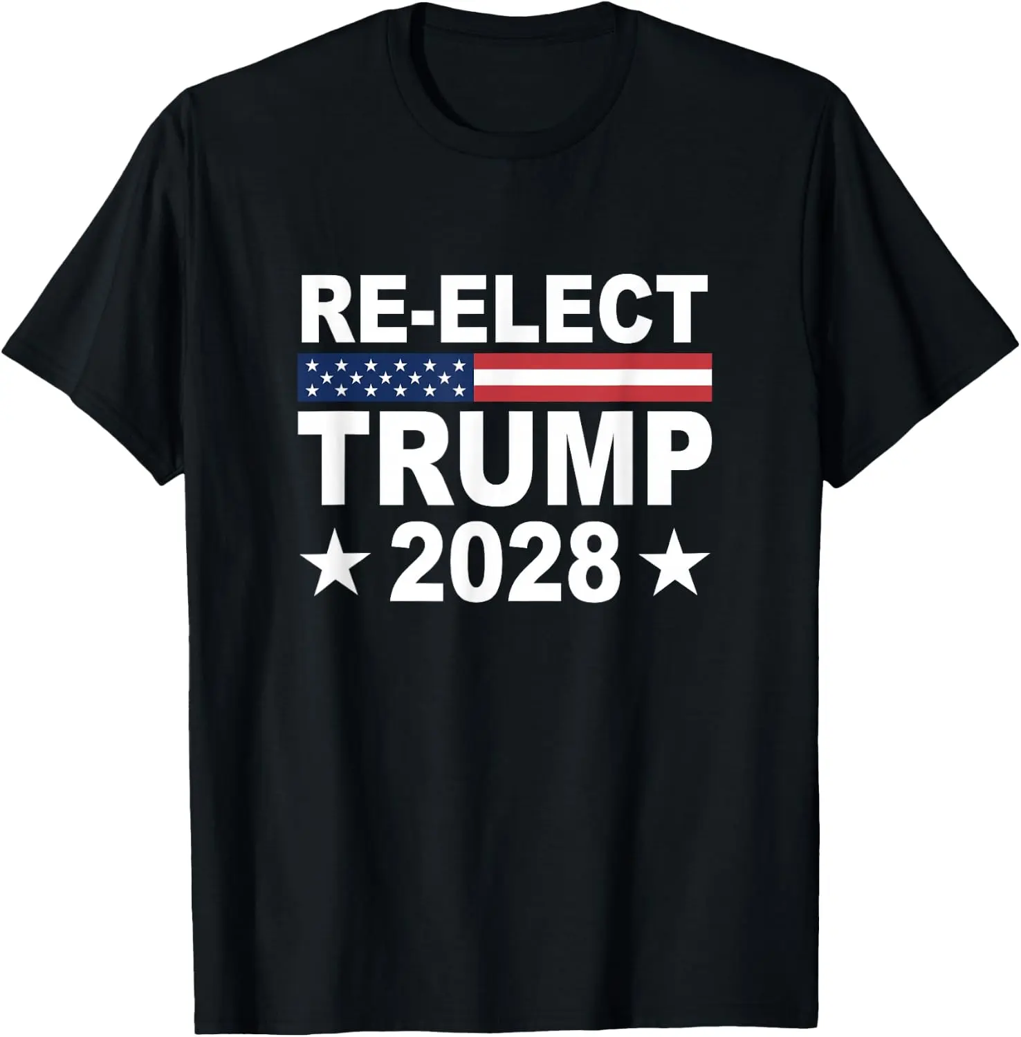 100% Cotton Re-Elect Donald Trump 2028 Republican US Election T-Shirt