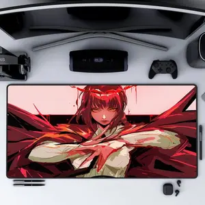 Makima Desk Mat, Chainsaw Man Anime Devil Hunter Design, Control Devil Art Mouse Pad for CSM Fans and Dark Anime Gaming Setups