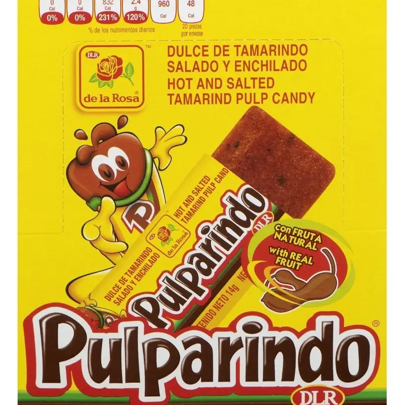 Pulparindo Original 20 piece box mexican Candy Snack Sweet authentic mexican candy