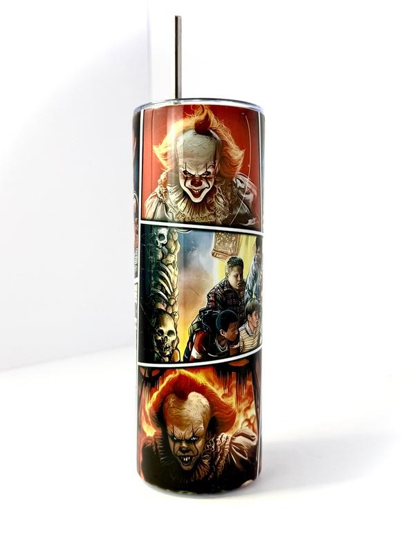 20 oz Pennywise Stainless Steel Tumbler with Lid, Straw