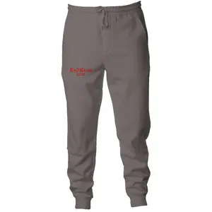 Smile Through The Pain - Pigment Dyed Fleece Joggers - Red Logo